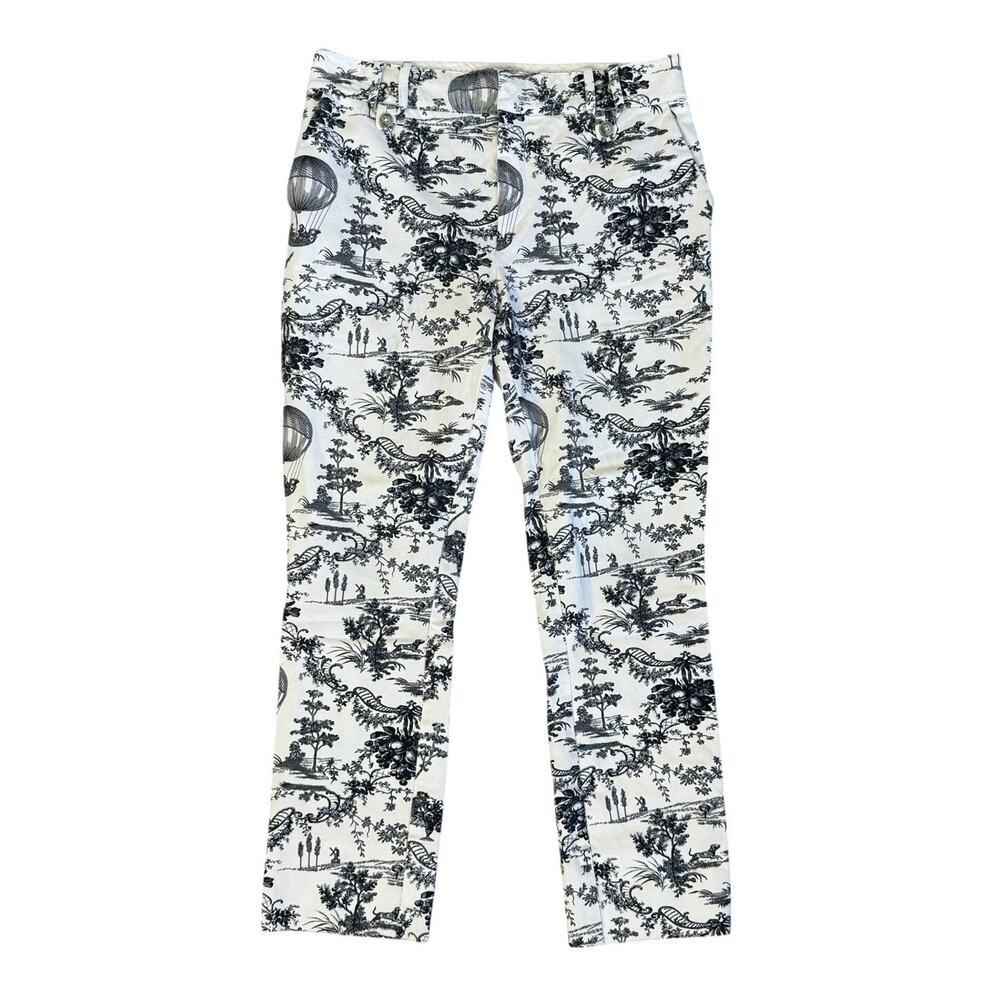 ANTHROPOLOGIE Essential Slim Hot Air Balloon Denim Pants Jeans Parisian Size 8 - Picture 2 of 8